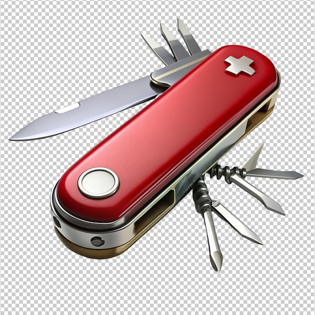 PSD versatile swiss army knife on white background