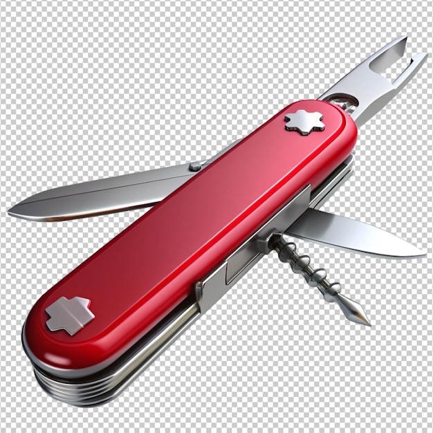 PSD versatile swiss army knife on white background