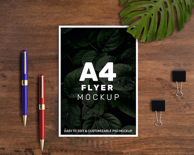 Vertical a4 flyer mockup