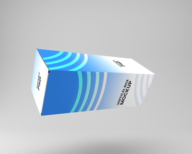 vertical box packaging mockup