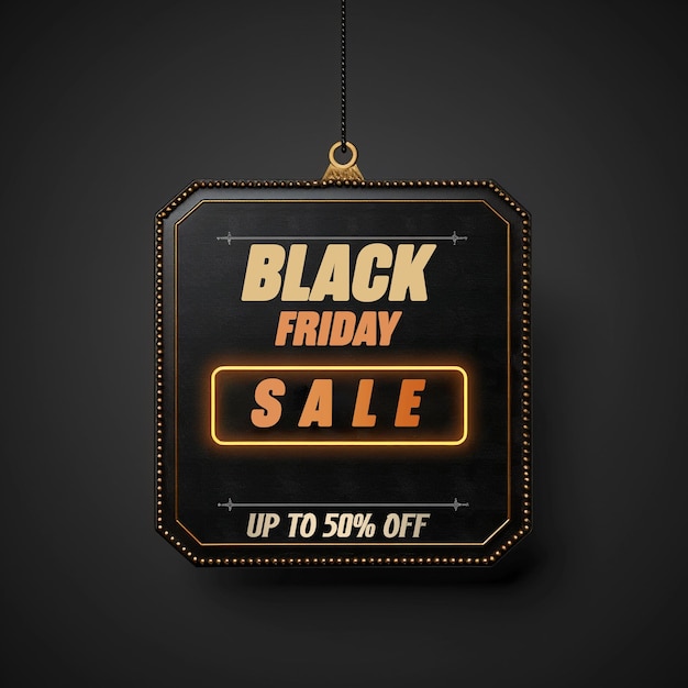 Vertical sale poster template for black friday