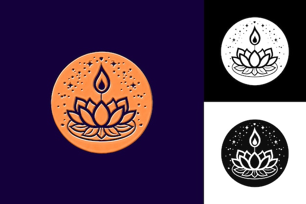 Vesak With Seal Icon Featuring a Stylized Image of a Lotus a Culture Inspired Abstract Vector Design