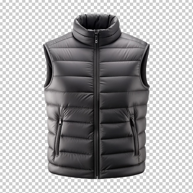 PSD vest isolated on transparent background