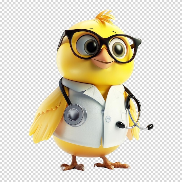 Vet or Animal Doctor and Animal isolated on transparent background