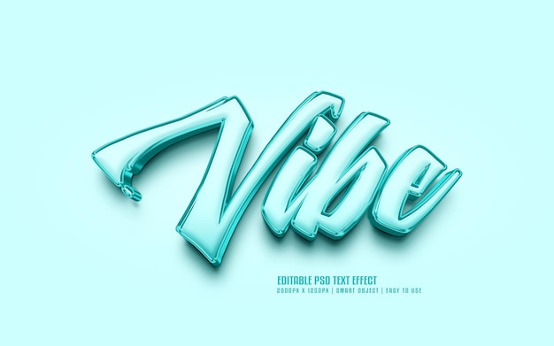 Vibe editable psd text effect