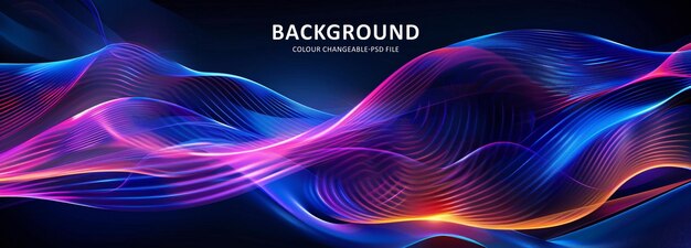 Vibrant Abstract Design Dynamic Waves And Glossy Shapes On A Dark Colorful Background