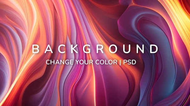 PSD vibrant abstract flow background