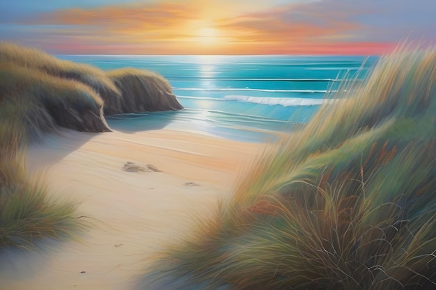 PSD vibrant acrylic seascapes capture coastal beauty and ocean mood