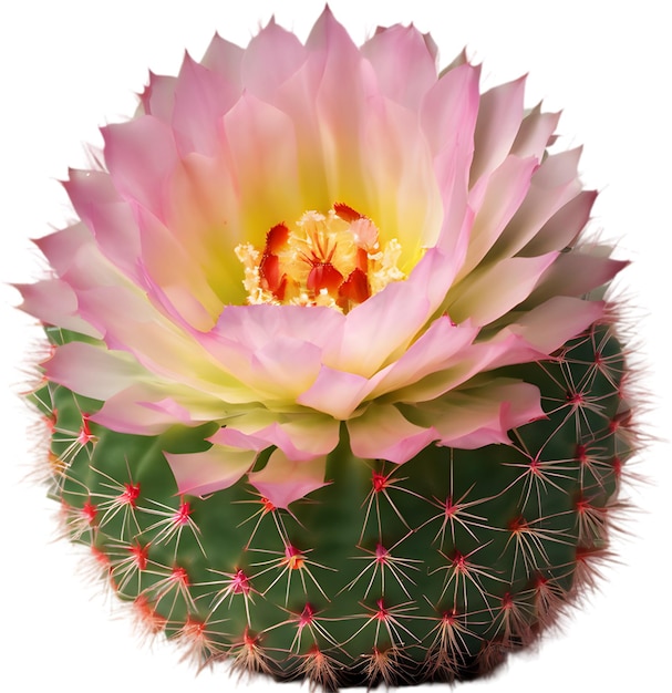 A vibrant cactus flower in full bloom