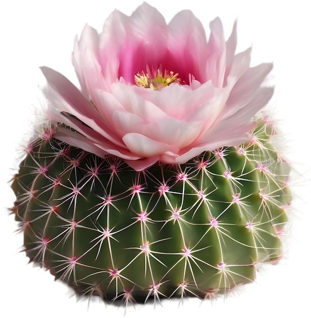 A vibrant cactus flower in full bloom