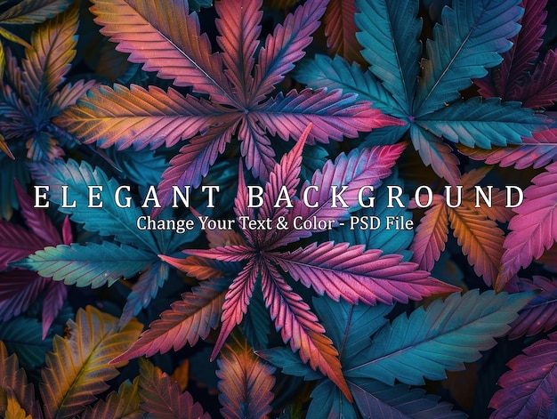 Vibrant Cannabis Leaves Background