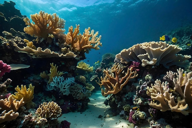 Vibrant Coral Reef Ecosystem Underwater Exploration