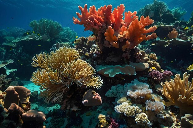 Vibrant Coral Reef Ecosystem Underwater Exploration