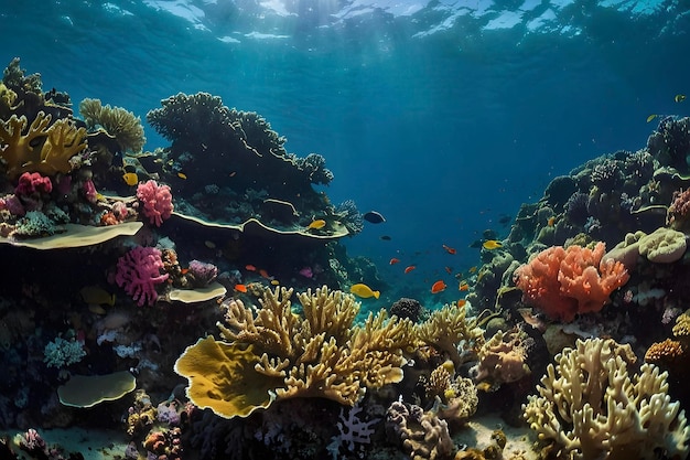 Vibrant Coral Reef Ecosystem Underwater Exploration