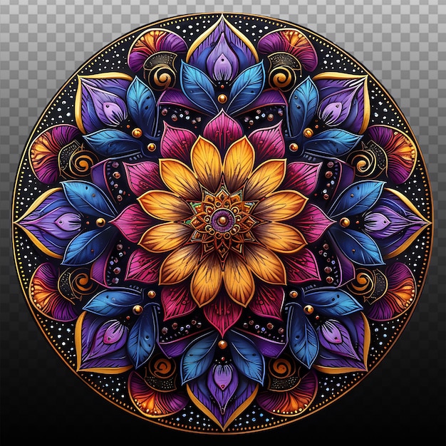 PSD vibrant mandala patterns for tranquil meditation spaces