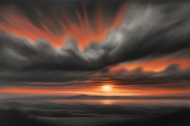 PSD vibrant skies illuminate breathtaking sunrise blend