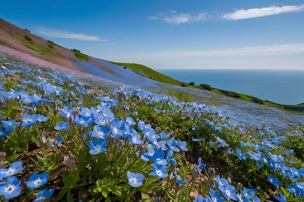 PSD vibrant waves of color exploring japans enchanting hitachi seaside park wildflower fields