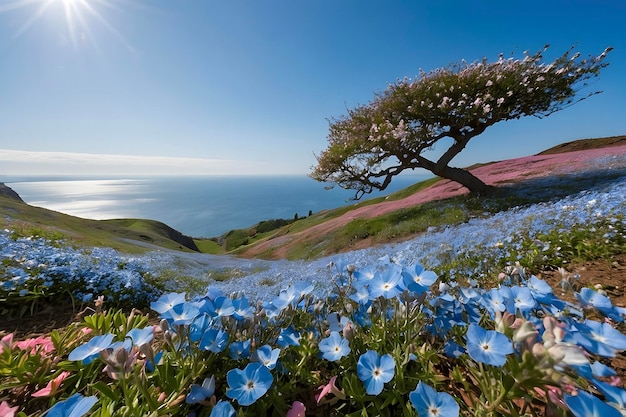 Vibrant Waves of Color Exploring Japans Enchanting Hitachi Seaside Park Wildflower Fields