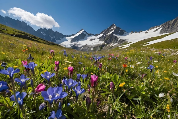 Vibrant Wildflower Fields of Alpine Meadows Switzerlands Natural Floral Tapestry Unveiled