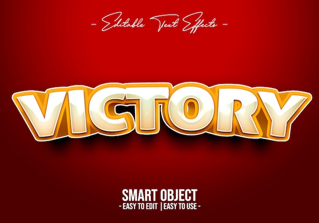 Victory Text Style Effect