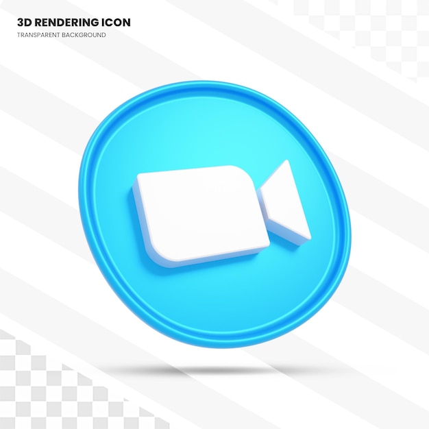 video recorder 3d rendering icon