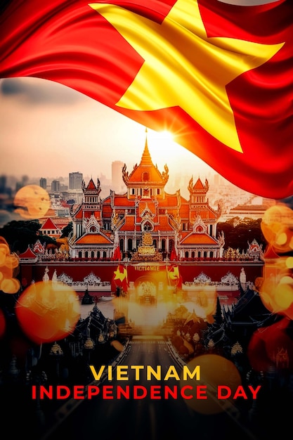 Vietnam Independence Day PSD Design Template