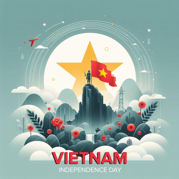 Vietnam Independence Day PSD Design Template