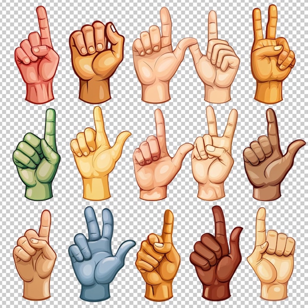 View of diverse hands put together