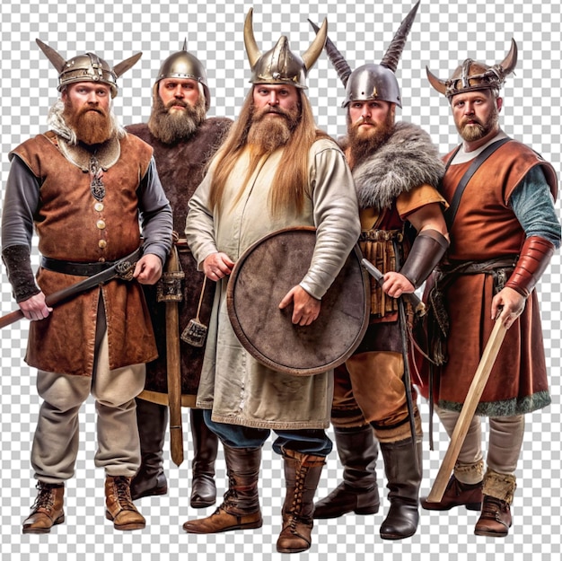 PSD vikings from norway on transparent background