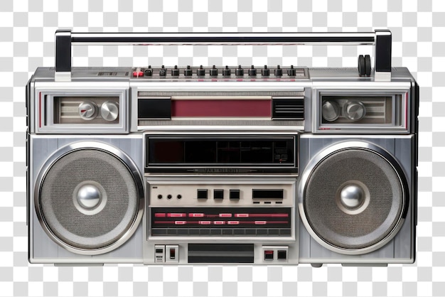 Vintage boombox with dual speakers