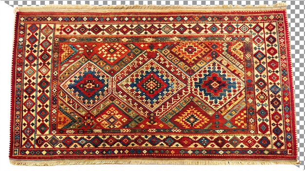 Vintage carpet isolated on transparent background