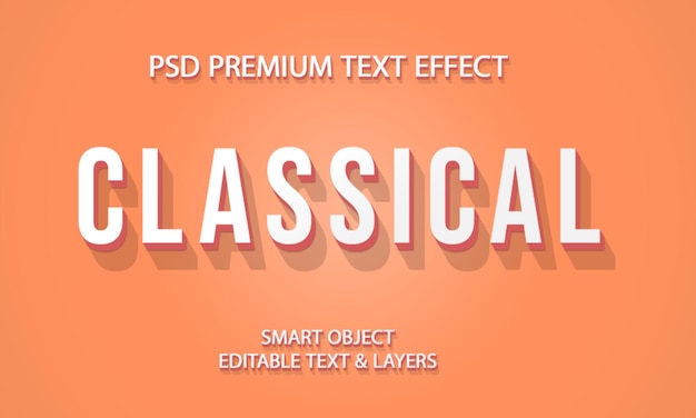 Vintage Classical Text effect Design