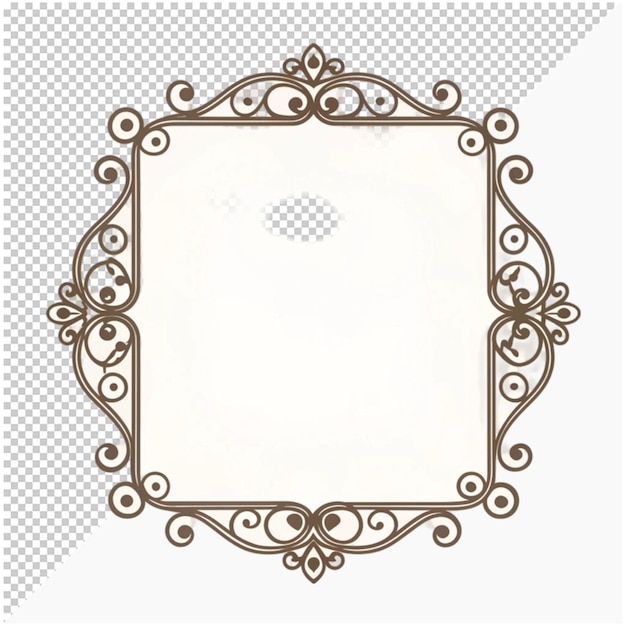 PSD vintage gothic picture frame design