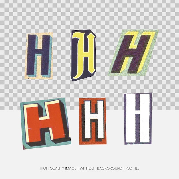 Vintage Letter H