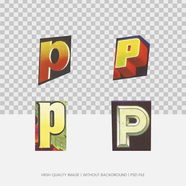 Vintage Letter P