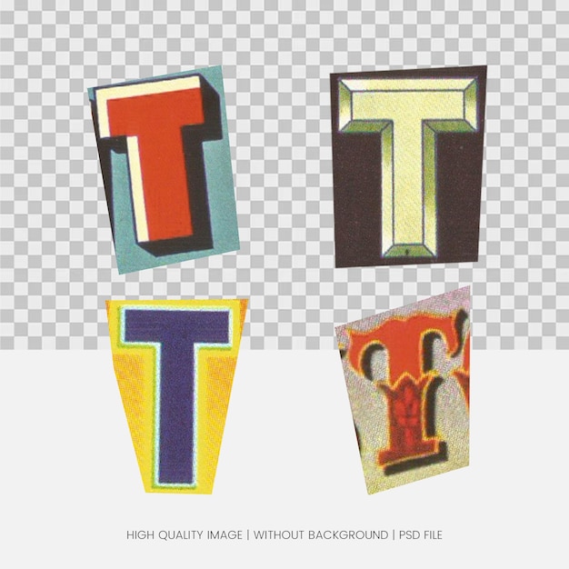 Vintage Letter T