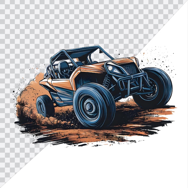 Vintage monster car design retro style