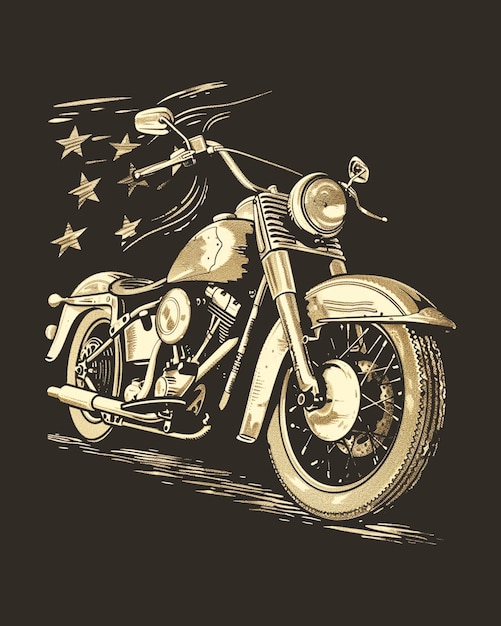 vintage motorcyle poster design background