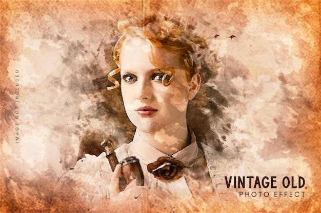 Vintage Old Photo Effect Template