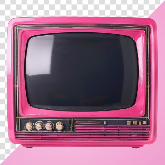 PSD vintage pink retro television