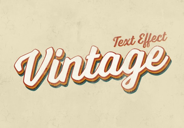 Vintage Text Effect 