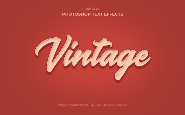 Vintage Text Effect