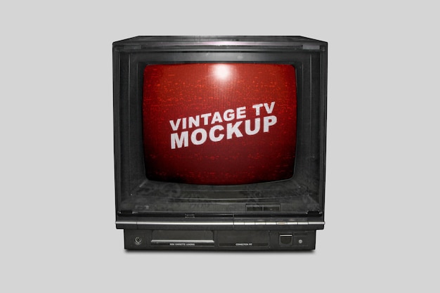 PSD vintage tv mockup