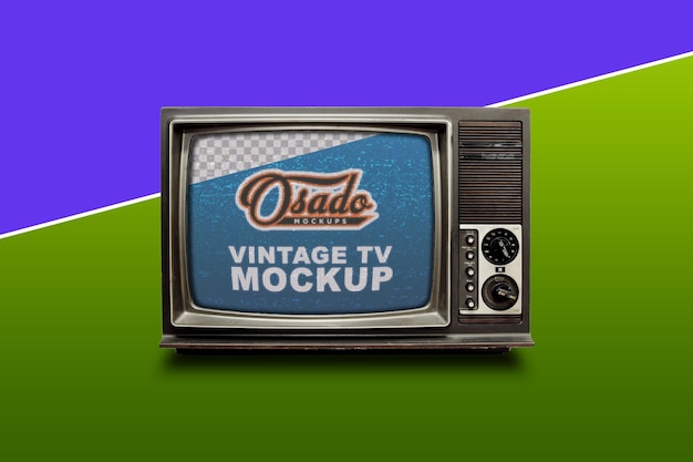 Vintage Tv Mockup