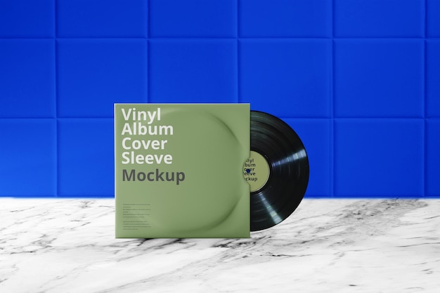 PSD vinyl cover mockup