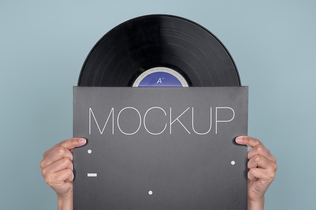 Vinyl record mockup design