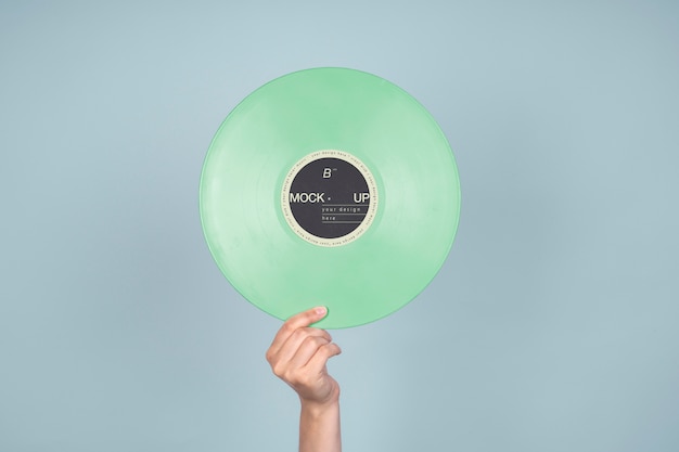 Vinyl record mockup design