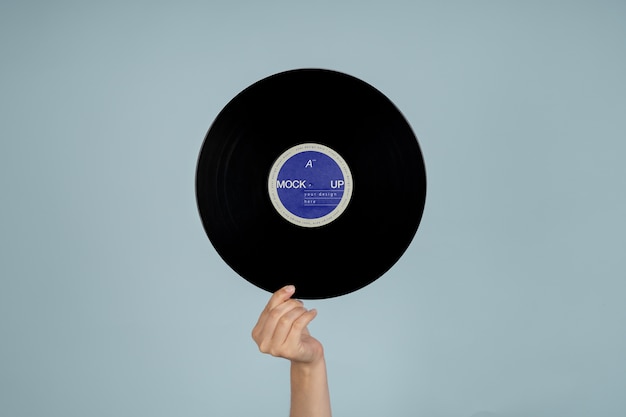 Vinyl record mockup design