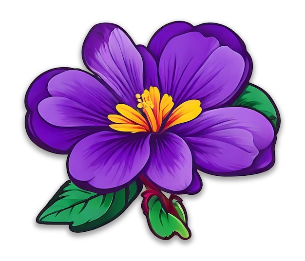 Violet flower psd