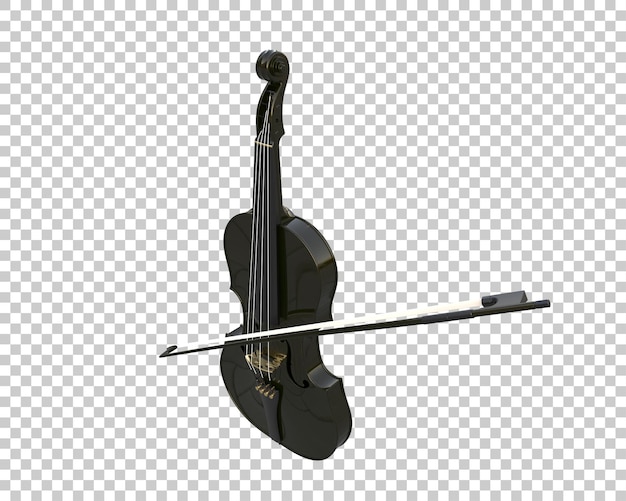 PSD violin isolated on background 3d rendering illustration